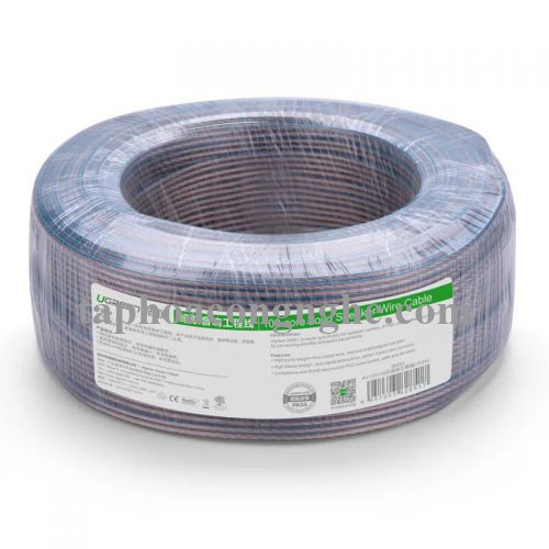 Ugreen 20853 100M Màu Đen Cáp âm thanh loa 200 tim AV137 30020853